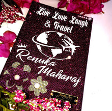 Load image into Gallery viewer, Royal Purple Aria Queen of the Night Luxury Travel Document Holder
