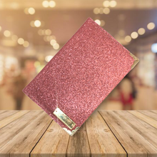 Load image into Gallery viewer, Rose Gold/ Pink Aria Queen of the Night Glitter Travel Document Holder
