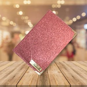 Rose Gold/ Pink Aria Queen of the Night Glitter Travel Document Holder